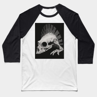 Sketch of an Alien Skeleton Baseball T-Shirt